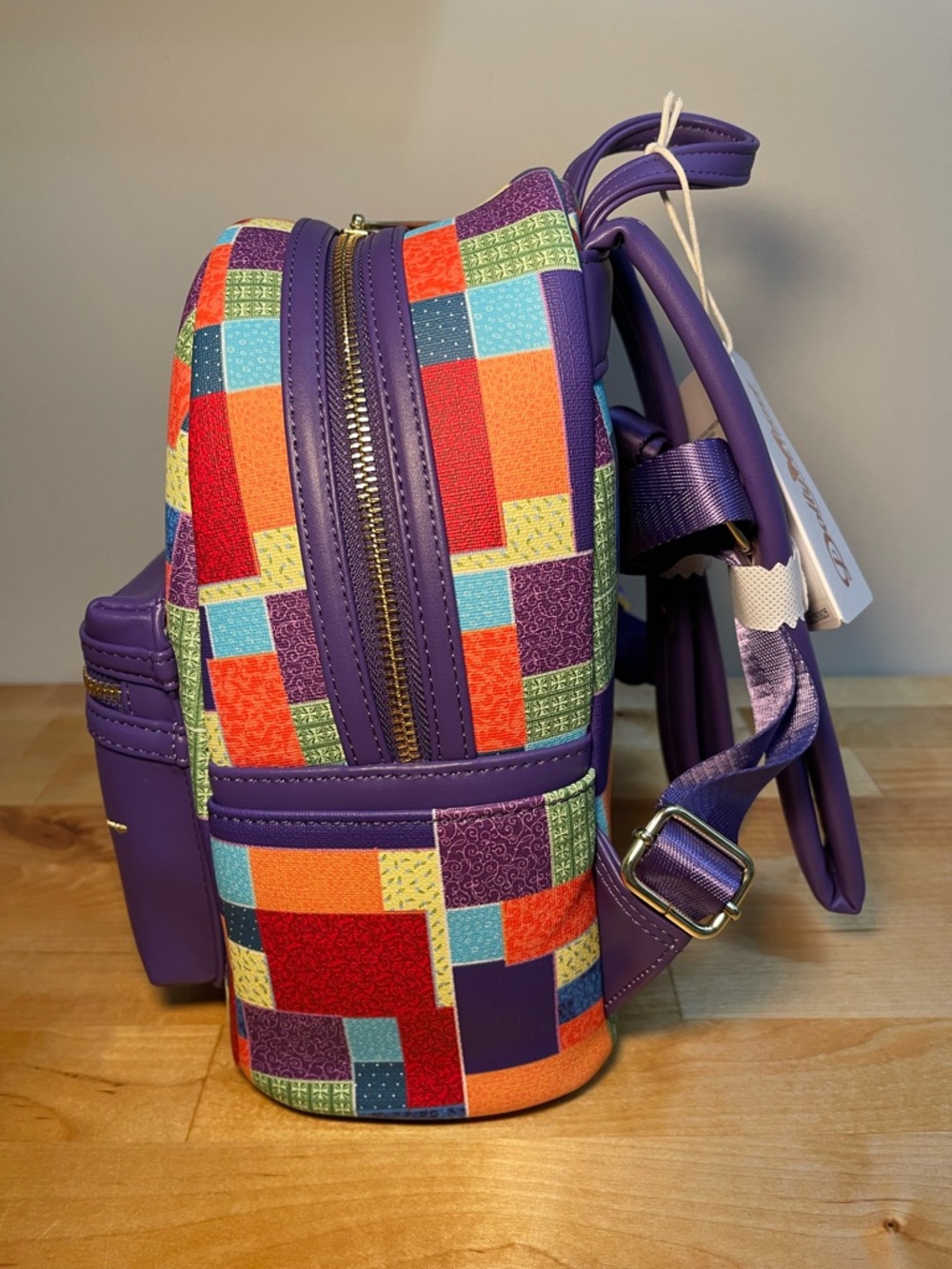 Dolly Parton Coat of Many Colors Loungefly Mini Backpack with Matching Wallet - Picture 14 of 16